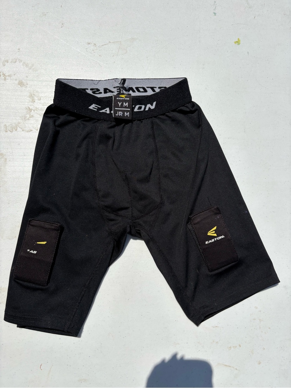 Easton Boys Black Padded Compression Shorts Ice Hockey